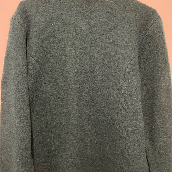 Emerald green, wool jacket - Picture 4 of 5